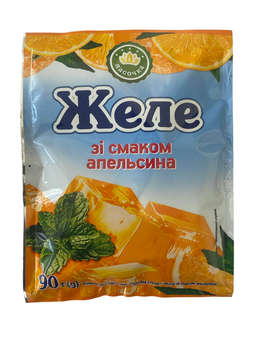 Желе со вкусом апельсина Ласочка 90 г