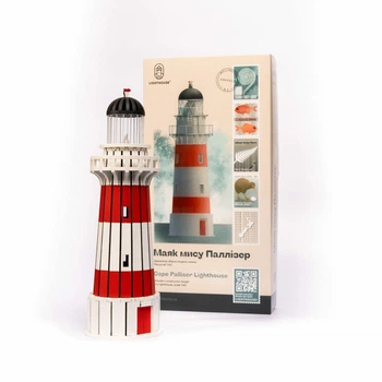 Деревянный конструктор Lighthouse Маяк мыса Паллизер (Новая Зеландия), 89 деталей