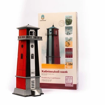 Деревянный конструктор Lighthouse Маяк Хабливский (Украина), 53 детали