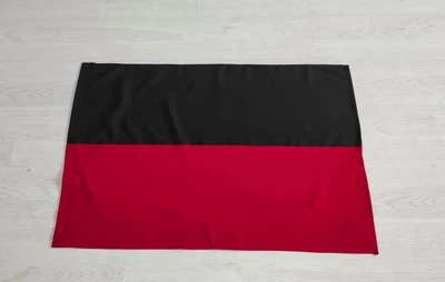 Прапор чорно-червоний, габардин, 60 см * 90 см