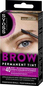 Стійка фарба для брів Syoss Brow Tint 4-1 Темно-каштановий 17 мл (9000101715866)