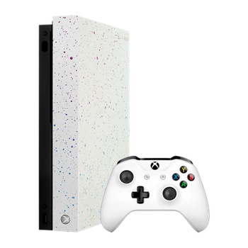 Набір Консоль Microsoft Xbox One X Hyperspace Special Edition 1TB White Б/У + Геймпад Бездротовий Version 2