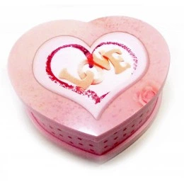 Шкатулка музична Сердечко Love 15х12,5х6,5 см (29471D)