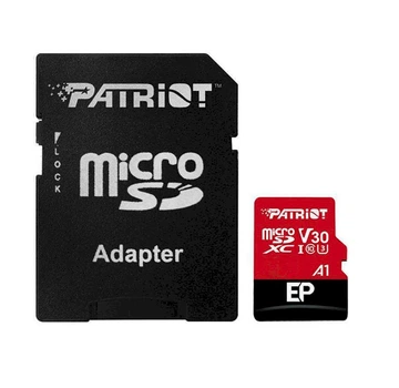 Карта пам'яті microSDXC Patriot EP Series 1 ТБ Class 10 UHS-I U3 V30 A1 до 100 МБ/с з SD-адаптером