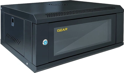 Шкаф серверный настенный Gear 4U 19'' 600x450x240 мм Черный (GWMSN-4U-600-450)