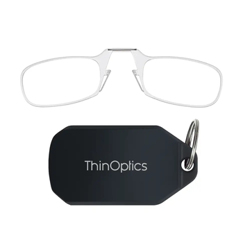 Очки для чтения Thinoptics 2.00, прозрачные / Брелок для ключей черный (KCB2.0C)