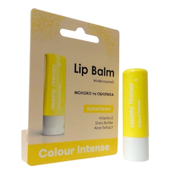 Гігієнічний бальзам для губ Молоко та Обліпиха живильний Colour Intense
