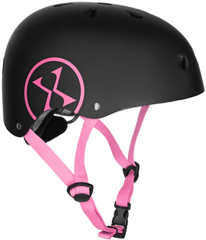 Kask Nils EXTREME MTW001-1 XS 48-52 cm Czarno-różowy (16-70-335) (5907695584684)