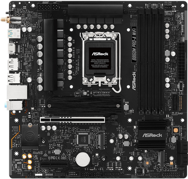 Материнская плата ASRock B860M Pro-A WiFi (LGA1851, B860, PCI-Ex16) (90-MXBRS0-A0UAYZ)