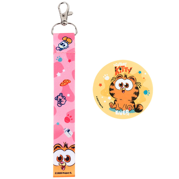 Набір бейдж на липучці та підвіска Kite Garfield GF25-3010, 2 шт. 4063276200839