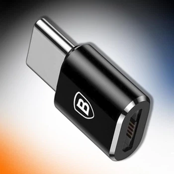Переходник Baseus адаптер Micro Female To Type-C Male Adapter Converter для телефона ноутбука ПК