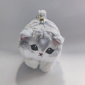 Брелок м'яка іграшка Котик Сіренький