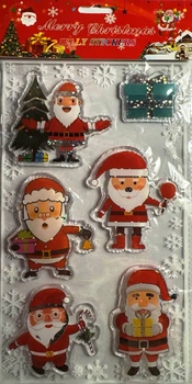 Наліпка силиконова багаторазова Merry Christmas 6993102143222