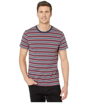 Футболка Vans Knollwood Stripe Color: Stargazer/Racing Red (VN0A49RMYMY) 2XL