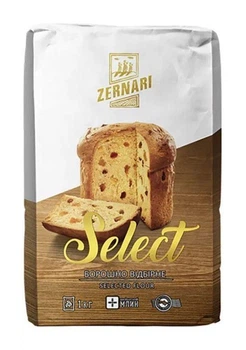 Борошно пшеничне Zernari Select відбірне в/ґ, 2кг