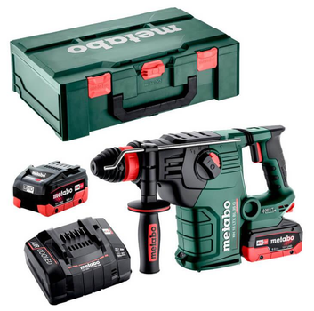 Аккумуляторный перфоратор Metabo KH 18 LTX BL 35 Q с 2 акб LiHD 18V 8.0Ah и з/у ASC 145 AIR Cooled в MetaBox 185 XL (600813810)
