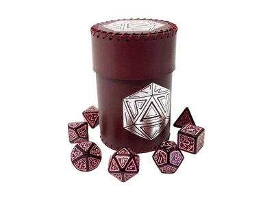 Стакан для кубиков D20 бургунди Dice Cup, Планета Ігор