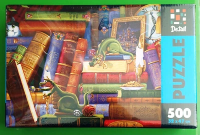 Пазли, 500 делалів, Книги про драконів, (DT500-12), Vladi Toys