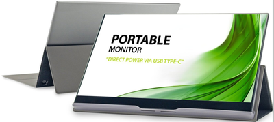 Монитор портативный сенсорный 15.6" HANNspree HT161CGB Full HD TFT 60 Гц Б/В