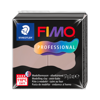 Полимерная глина Fimo Professional, 57 г. Темно-коричневая, (8040-87)
