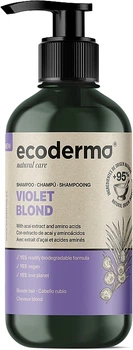 Шампунь для світлого волосся з ягодами асаї та амінокислотами - Ecoderma Violet Blond Shampoo 500ml (1450573-27573989)
