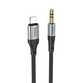 Аудіо-кабель HOCO UPA26 AUX to Lightning 1m, Black