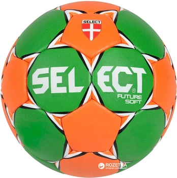 М'яч гандбольний Select Future Soft New (203) Green-Orange (5703543077625)