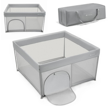 Ігровий манеж Kinderkraft ZIKI 126x126 см великий туристичний манеж, манеж для для дому та подорожей