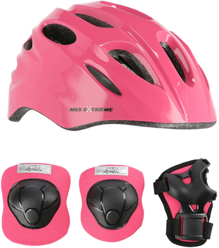 Zestaw Nils Extreme MTW01+H210 S Różowy (16-70-304) (5907695595918)