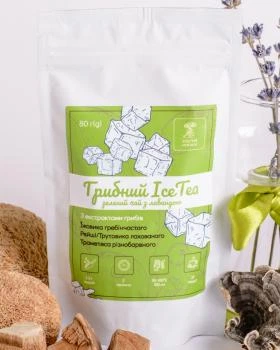 Грибний Ice Tea Мудрий Мухомор зелений чай з лавандою 80 г (IceTeaLavanda)