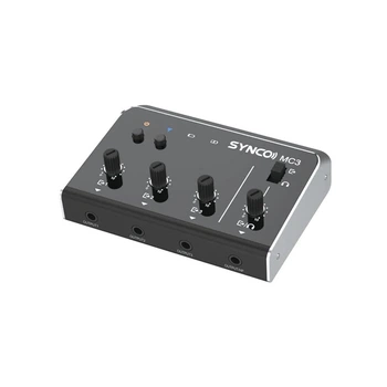 Чотириканальний мікшер Synco MC3-LITE із Bluetooth для телефону 3.5 мм (E6B59AB59EBE)