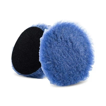 Полірувальний круг гібридна шерсть Lake Country Blue Hybrid Wool 75мм (HYB-80-1)