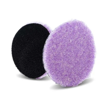 Полірувальний круг гібридна коротка шерсть Lake Country Purple Foamed Wool Buffing & Polishing 76мм (58-12325-1)