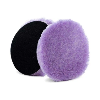 Полірувальний круг гібридна шерсть Lake Country Purple Foamed Wool Buffing & Polishing 125мм (58-425-1)