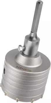 Otwornica widiowa Graphite 80 mm z adapterem HEX oraz wiertłem pilotującym 55H325 (5902062508225)