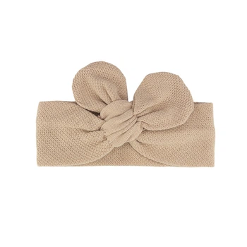 Повязка вязаная однотонная с бантиком Нимфа Talvi 42-46 Светло-бежевый 16250