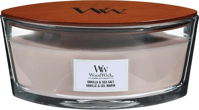 Ароматична свічка - Woodwick Sea Salt & Vanilla Ellipse Scented Candle 453.6g (1142504-25001212)