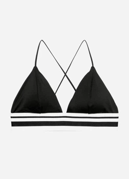 Топ женский с черно-белой резинкой снизу H&M Черный 13948 S (42)