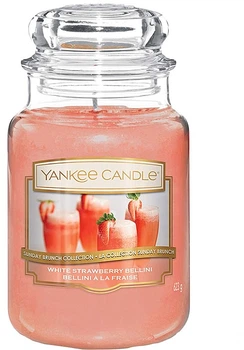 Свічка ароматизована "Білий полуничний белліні" - Yankee Candle White Strawberry Bellini 623g (1013326-26559741)