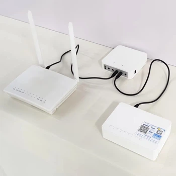 Power Bank с аккумуляторной батареей 13200 mAh + источник бесперебойного питания WGP Mini UPS для Wi-Fi роутера и абонентский терминал ONU: 5V/1.5A, 9V/1A, 12V/1A, 12V/1.5A, 19V/0.95A / Кабель DC/DC в комплекте (2 шт.) / ИБП повербанк