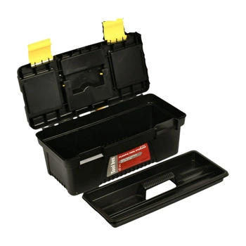 Ящик для инструмента пластиковый Stenson R95616-XS 28х11.7х8.2 см Черный с желтым