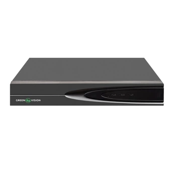 Відеореєстратор IP GreenVision GV-N-S013/16 (Lite) 16-канальний 8MP NVR метал Чорний