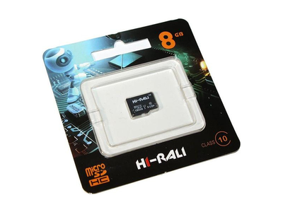 Карта пам'яті Hi-Rali 8 GB microSDHC class 10 (HI-8GBSD10U1-00)