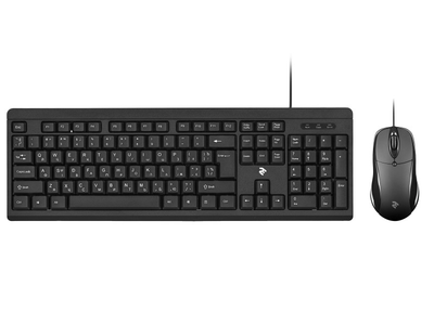 Комплект (клавіатура + миша) 2E MK401 USB Black (-MK401UB)