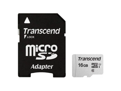 Карта пам'яті Transcend 16 GB microSDHC UHS-I 300S + SD Adapter (TS16GUSD300S-A)