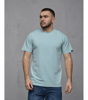 Мужская футболка больших размеров - HECTOR - 23001 - 2XL - Светло-бирюзовый