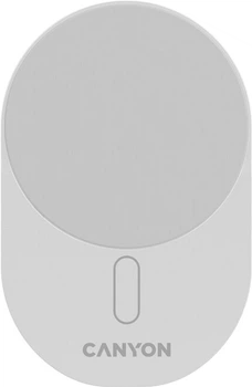 Ładowarka samochodowa Canyon OnGrip 105 15W Qi2 Wireless White (CNS-CCH105W)
