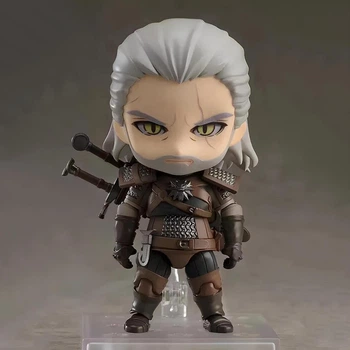 Подвижная фигурка Геральт, статуэтка Geralt Nendoroid 10см. Фигурка Witcher 3 4912116