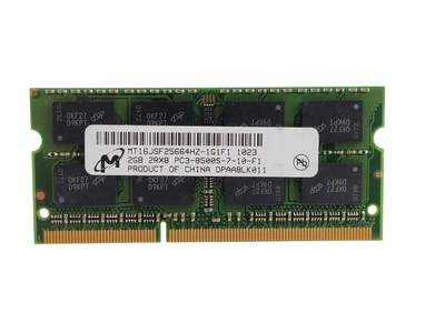 Оперативна пам'ять для ноутбука SODIMM Micron DDR3 2Gb 1066MHz PC3-8500S (MT16JSF25664HZ-1G1F1) 14033