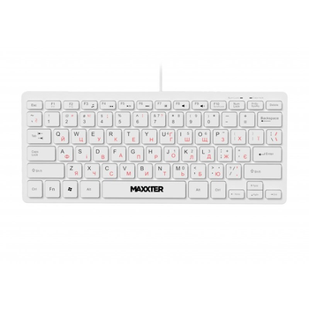 Клавиатура Maxxter KBM-C01W-UA White